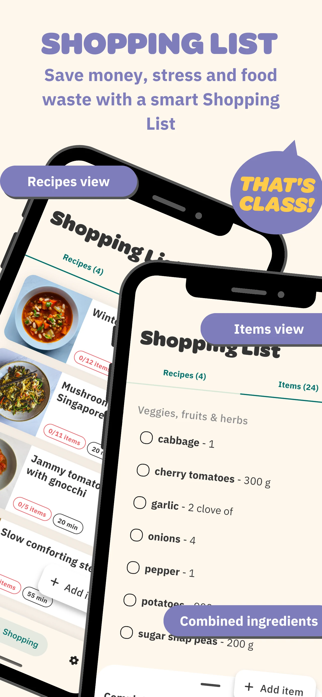 Feeds: Flexible Meal Planning screenshot